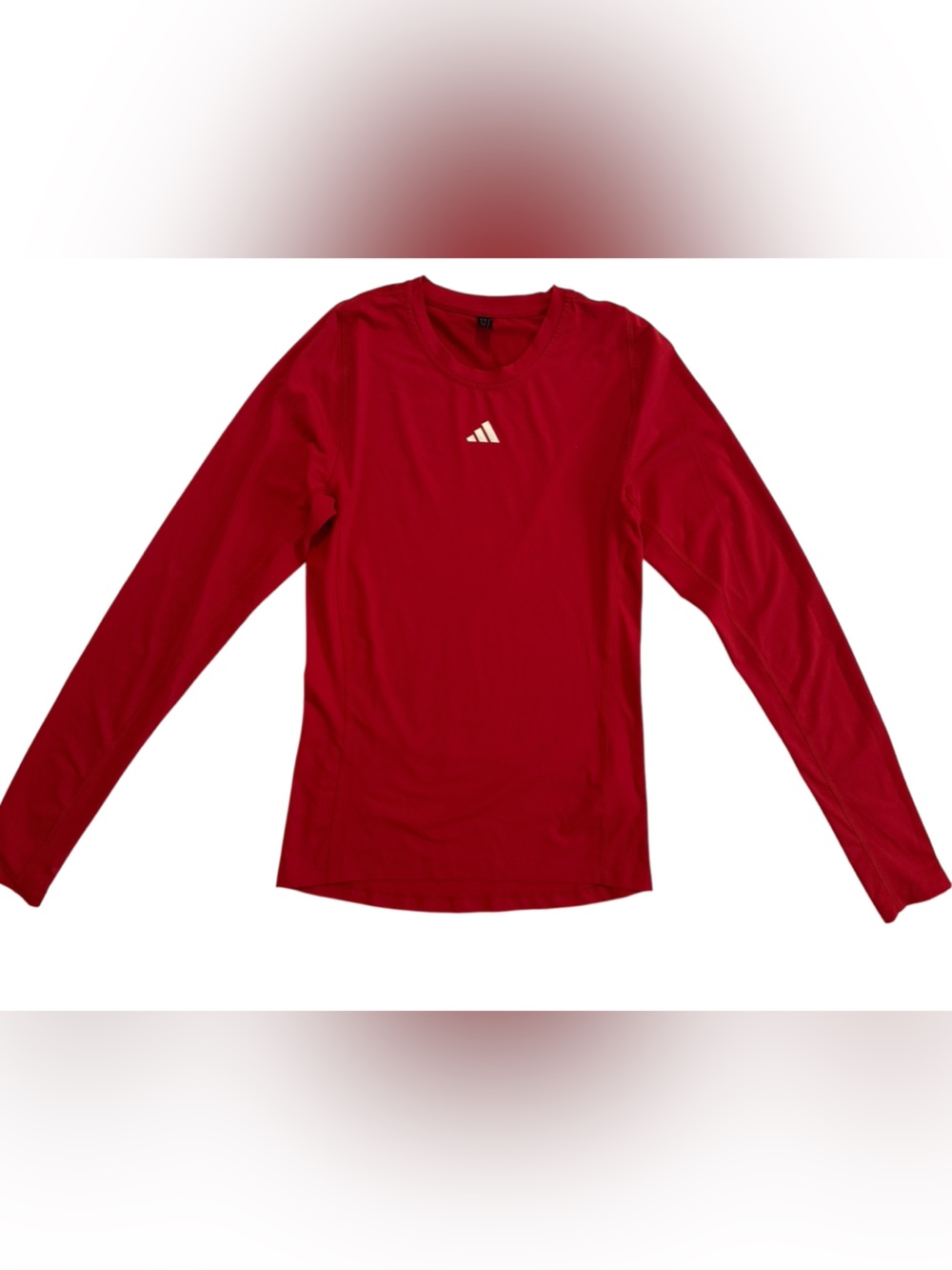 ❤️adidas Red Long Sleeve Performance Athletic Running Top  - Size Small